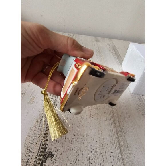 Lenox lit car porcelain skis ornament skier new Xmas tree - Picture 6 of 8